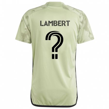 Kandiny Enfant Maillot Liam Lambert #0 Vert Clair Tenues Extérieur 2024/25 T-Shirt