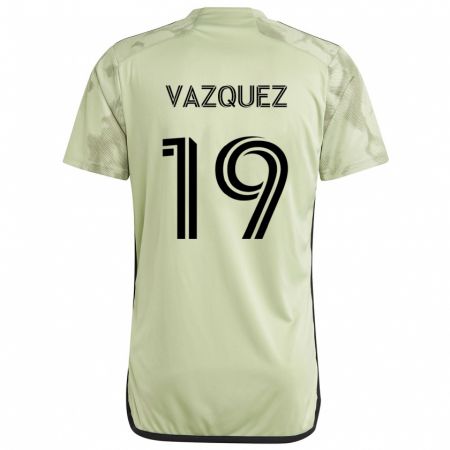 Kandiny Enfant Maillot Favian Vazquez #19 Vert Clair Tenues Extérieur 2024/25 T-Shirt