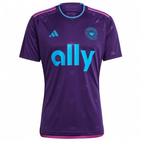 Kandiny Enfant Maillot Kristijan Kahlina #1 Bleu Violet Tenues Extérieur 2024/25 T-Shirt