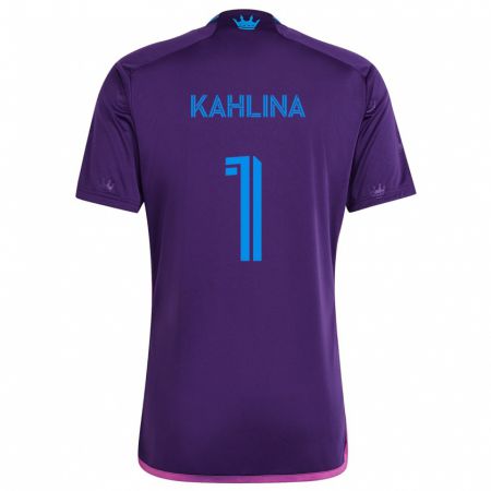 Kandiny Enfant Maillot Kristijan Kahlina #1 Bleu Violet Tenues Extérieur 2024/25 T-Shirt