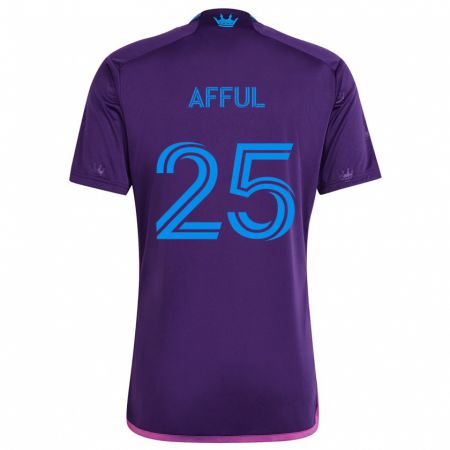 Kandiny Enfant Maillot Harrison Afful #25 Bleu Violet Tenues Extérieur 2024/25 T-Shirt