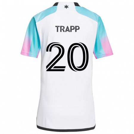 Kandiny Enfant Maillot Wil Trapp #20 Blanc Bleu Noir Tenues Extérieur 2024/25 T-Shirt