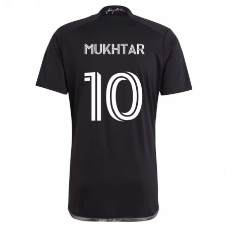 Kandiny Enfant Maillot Hany Mukhtar #10 Noir Tenues Extérieur 2024/25 T-Shirt