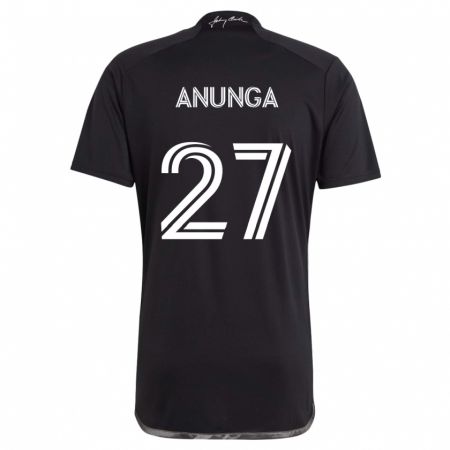 Kandiny Enfant Maillot Tah Anunga #27 Noir Tenues Extérieur 2024/25 T-Shirt