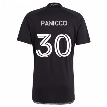 Kandiny Enfant Maillot Elliot Panicco #30 Noir Tenues Extérieur 2024/25 T-Shirt