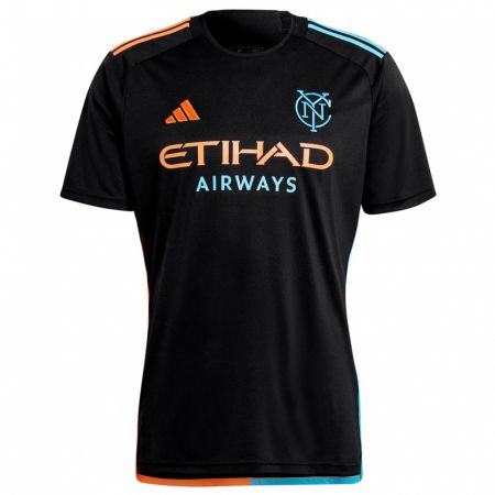 Kandiny Enfant Maillot Anthony Suarez #0 Noir Orange Bleu Tenues Extérieur 2024/25 T-Shirt