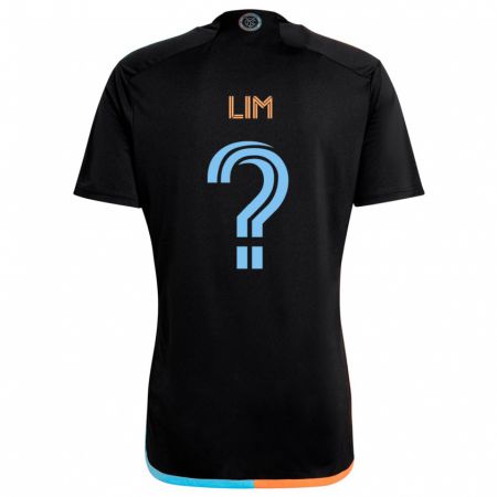 Kandiny Enfant Maillot Evan Lim #0 Noir Orange Bleu Tenues Extérieur 2024/25 T-Shirt