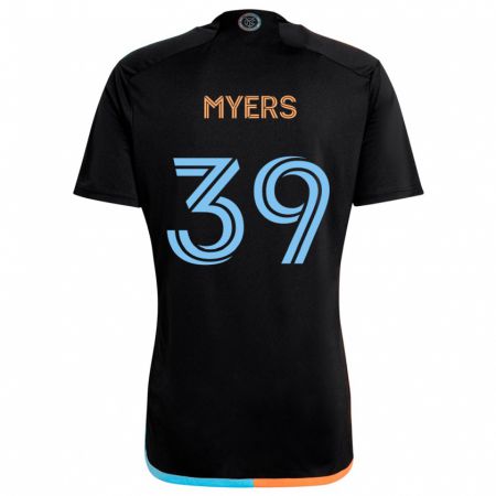 Kandiny Enfant Maillot Md Myers #39 Noir Orange Bleu Tenues Extérieur 2024/25 T-Shirt