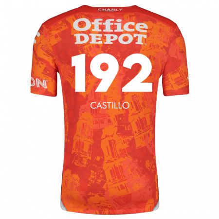 Kandiny Enfant Maillot José Castillo #192 Orange White Tenues Extérieur 2024/25 T-Shirt