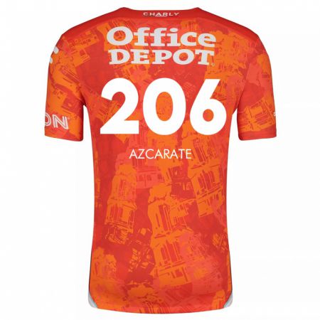 Kandiny Enfant Maillot Yerar Azcárate #206 Orange White Tenues Extérieur 2024/25 T-Shirt