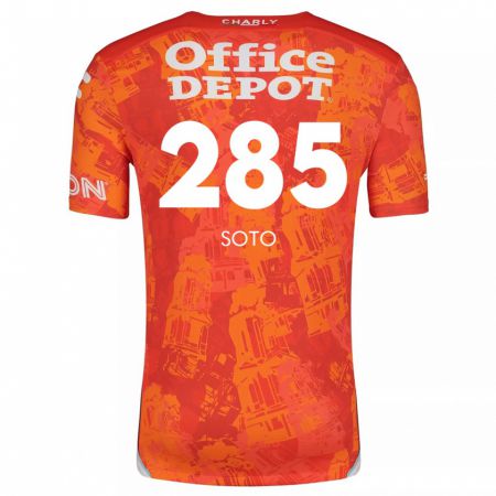 Kandiny Enfant Maillot Edwin Soto #285 Orange White Tenues Extérieur 2024/25 T-Shirt