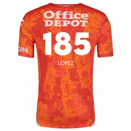 Kandiny Enfant Maillot René López #185 Orange White Tenues Extérieur 2024/25 T-Shirt