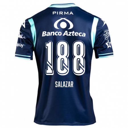 Kandiny Enfant Maillot Ronaldo Salazar #188 Bleu Marine Tenues Extérieur 2024/25 T-Shirt