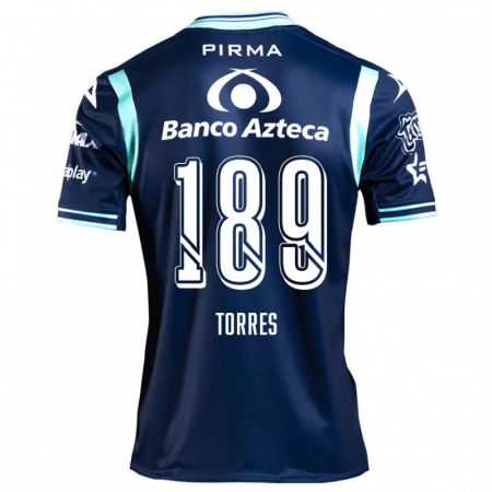 Kandiny Enfant Maillot Dylan Torres #189 Bleu Marine Tenues Extérieur 2024/25 T-Shirt