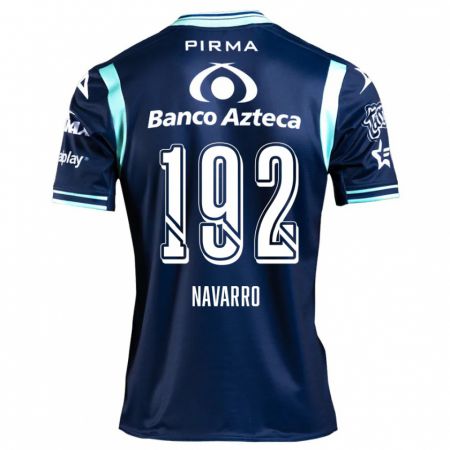 Kandiny Enfant Maillot Eduardo Navarro #192 Bleu Marine Tenues Extérieur 2024/25 T-Shirt