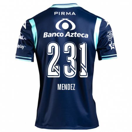 Kandiny Enfant Maillot Alejandro Méndez #231 Bleu Marine Tenues Extérieur 2024/25 T-Shirt