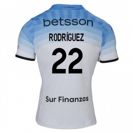 Kandiny Enfant Maillot Baltasar Rodríguez #22 Blanc Bleu Noir Tenues Extérieur 2024/25 T-Shirt