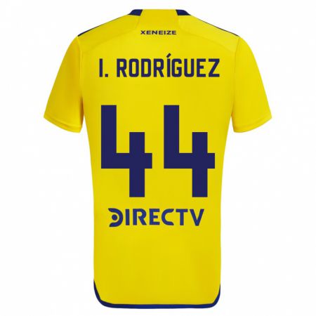 Kandiny Enfant Maillot Ignacio Rodríguez #44 Jaune Bleu Tenues Extérieur 2024/25 T-Shirt