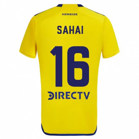 Kandiny Enfant Maillot Veer Sahai #16 Jaune Bleu Tenues Extérieur 2024/25 T-Shirt