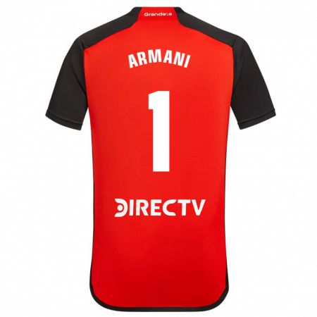 Kandiny Enfant Maillot Franco Armani #1 Rouge Noir Blanc Tenues Extérieur 2024/25 T-Shirt