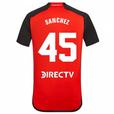 Kandiny Enfant Maillot Sebastián Sánchez #45 Rouge Noir Blanc Tenues Extérieur 2024/25 T-Shirt