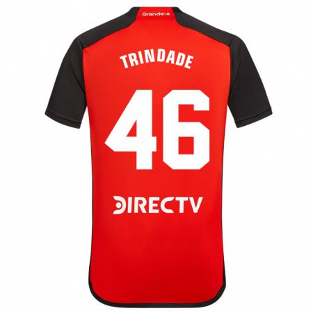 Kandiny Enfant Maillot Gonzalo Trindade #46 Rouge Noir Blanc Tenues Extérieur 2024/25 T-Shirt