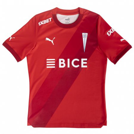 Kandiny Enfant Maillot Alexander Aravena #18 Rouge Blanc Tenues Extérieur 2024/25 T-Shirt