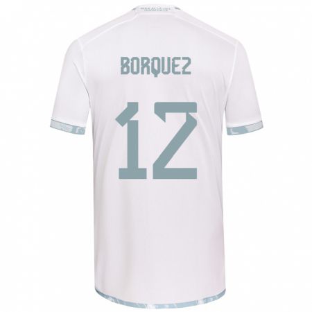 Kandiny Enfant Maillot Gabriela Bórquez #12 Blanc Gris Tenues Extérieur 2024/25 T-Shirt