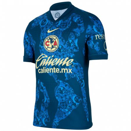 Kandiny Enfant Maillot Francisco Rodríguez #282 Bleu Jaune Tenues Extérieur 2024/25 T-Shirt