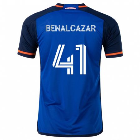 Kandiny Homme Maillot Nico Benalcázar #41 Bleu Blanc Tenues Domicile 2024/25 T-Shirt