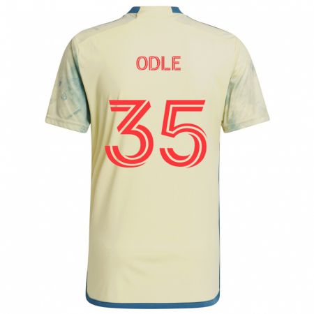 Kandiny Homme Maillot Dallas Odle #35 Jaune Rouge Bleu Tenues Domicile 2024/25 T-Shirt