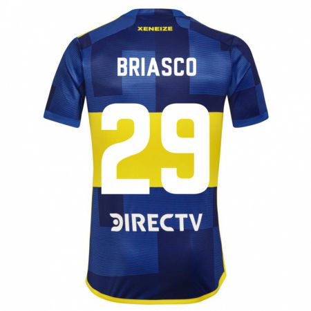 Kandiny Homme Maillot Norberto Briasco #29 Bleu Jaune Tenues Domicile 2024/25 T-Shirt