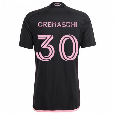 Kandiny Homme Maillot Benja Cremaschi #30 Noir Tenues Extérieur 2024/25 T-Shirt