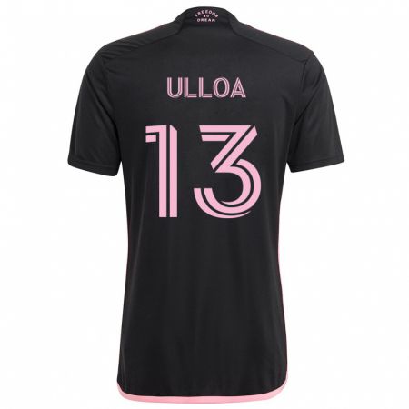 Kandiny Homme Maillot Víctor Ulloa #13 Noir Tenues Extérieur 2024/25 T-Shirt