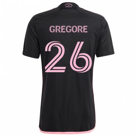 Kandiny Homme Maillot Gregore #26 Noir Tenues Extérieur 2024/25 T-Shirt