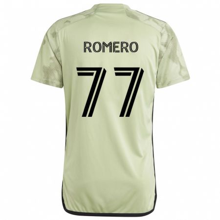 Kandiny Homme Maillot Alexander Romero #77 Vert Clair Tenues Extérieur 2024/25 T-Shirt