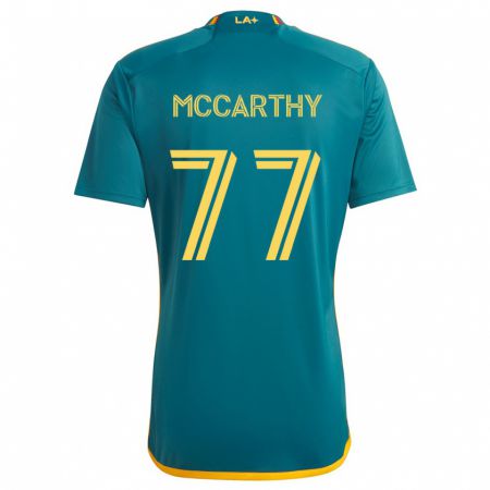 Kandiny Homme Maillot John Mccarthy #77 Vert Jaune Tenues Extérieur 2024/25 T-Shirt