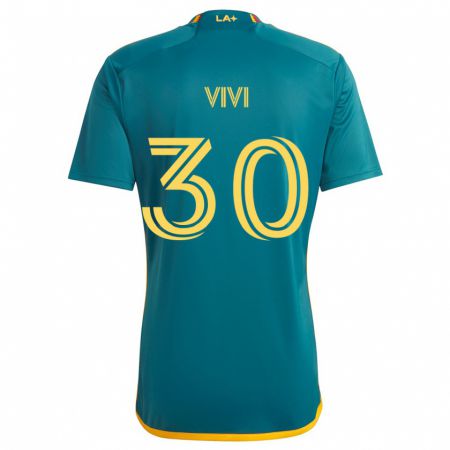 Kandiny Homme Maillot Gino Vivi #30 Vert Jaune Tenues Extérieur 2024/25 T-Shirt