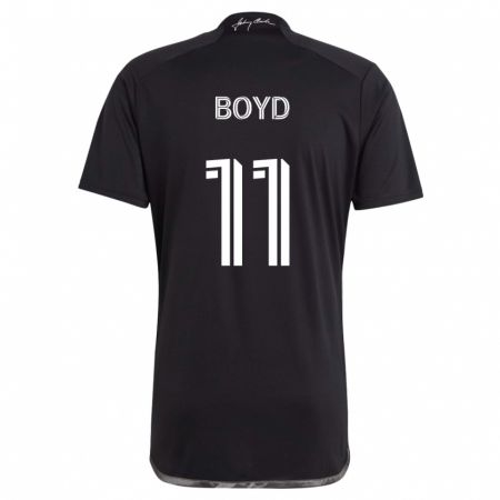 Kandiny Homme Maillot Tyler Boyd #11 Noir Tenues Extérieur 2024/25 T-Shirt