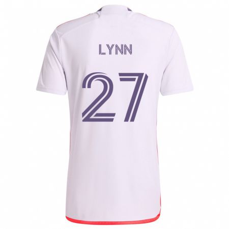 Kandiny Homme Maillot Jack Lynn #27 Blanc Rouge Violet Tenues Extérieur 2024/25 T-Shirt