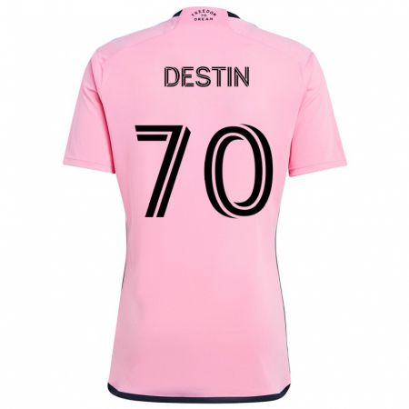 Kandiny Femme Maillot Bryan Destin #70 Rose Tenues Domicile 2024/25 T-Shirt