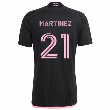 Kandiny Femme Maillot Derrek Martinez #21 Noir Tenues Extérieur 2024/25 T-Shirt