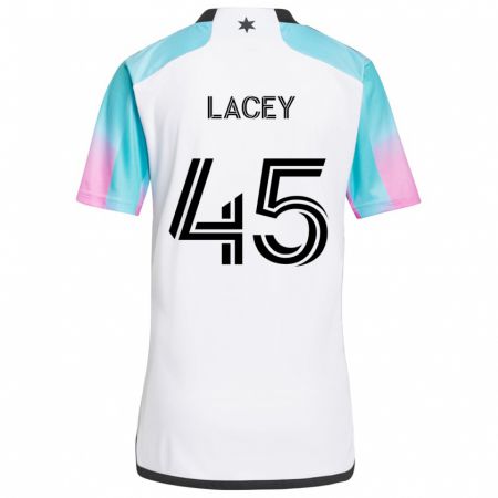 Kandiny Femme Maillot Kameron Lacey #45 Blanc Bleu Noir Tenues Extérieur 2024/25 T-Shirt