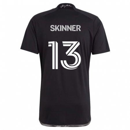 Kandiny Femme Maillot Joey Skinner #13 Noir Tenues Extérieur 2024/25 T-Shirt