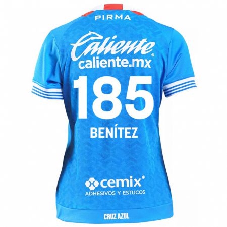 Kandiny Enfant Maillot Cristopher Benítez #185 Bleu Ciel Tenues Domicile 2024/25 T-Shirt