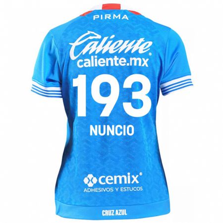 Kandiny Enfant Maillot Jorge Nuncio #193 Bleu Ciel Tenues Domicile 2024/25 T-Shirt