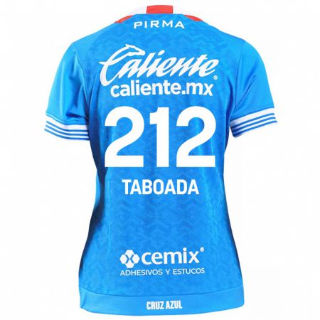 Kandiny Enfant Maillot Víctor Taboada #212 Bleu Ciel Tenues Domicile 2024/25 T-Shirt