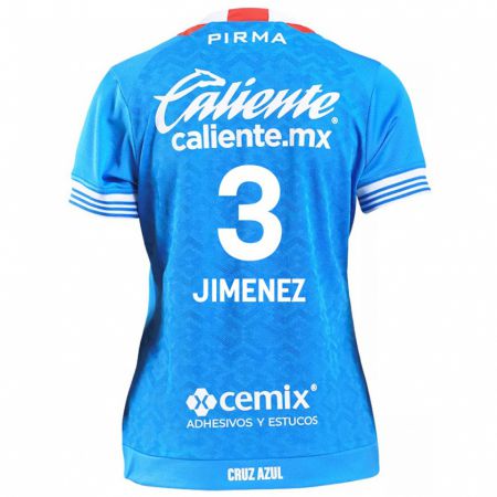 Kandiny Enfant Maillot Jaiber Jimenez #3 Bleu Ciel Tenues Domicile 2024/25 T-Shirt