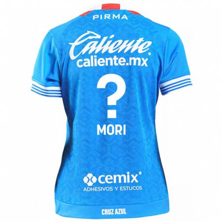 Kandiny Enfant Maillot Ramiro Funes Mori #0 Bleu Ciel Tenues Domicile 2024/25 T-Shirt