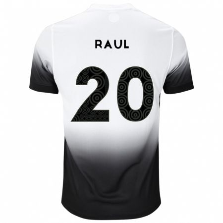 Kandiny Enfant Maillot Pedro Raul #20 Blanc Noir Tenues Domicile 2024/25 T-Shirt